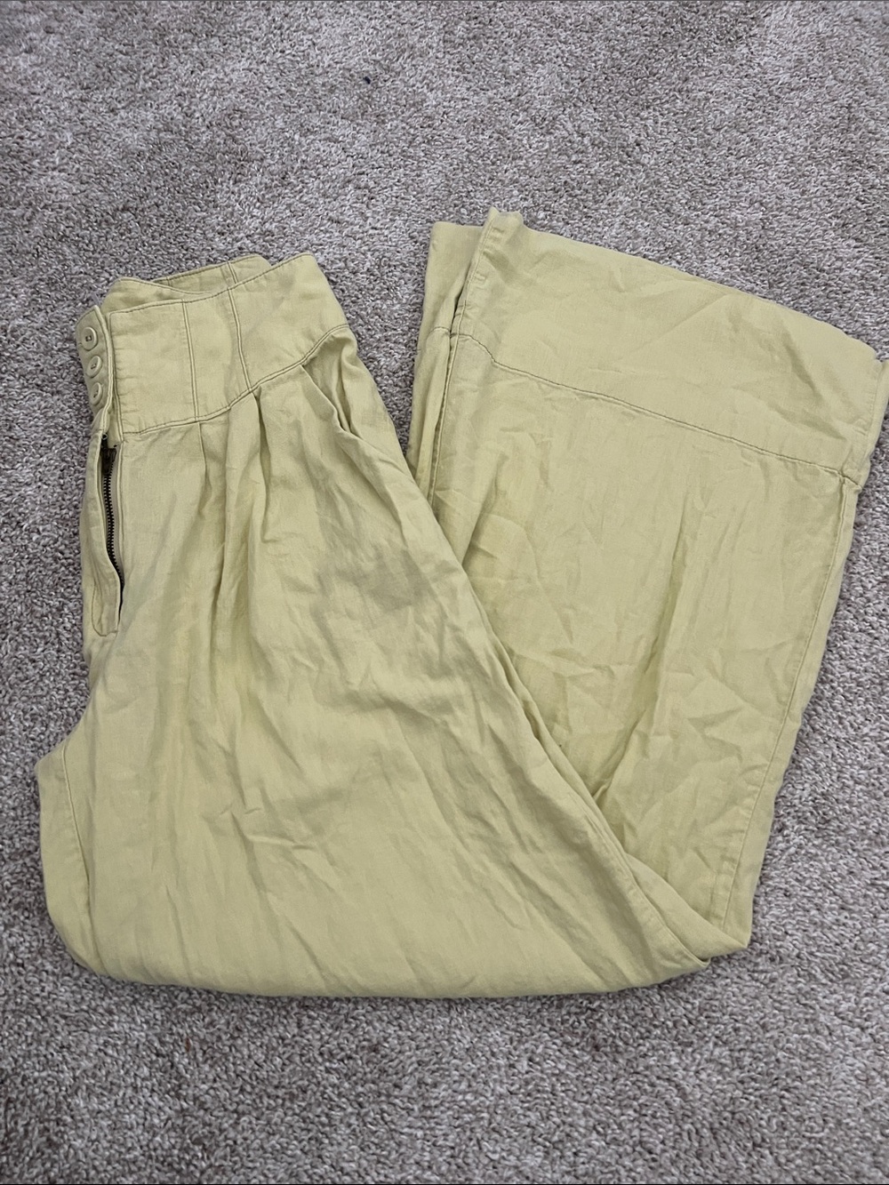 Free People Wide-Leg Chinos